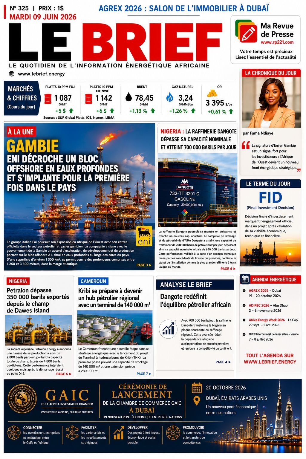 🔴𝐀̀ 𝐥𝐚 𝐔𝐍𝐄 𝐋𝐄 𝐁𝐑𝐈𝐄𝐅 | Mardi 09 Juin 2026