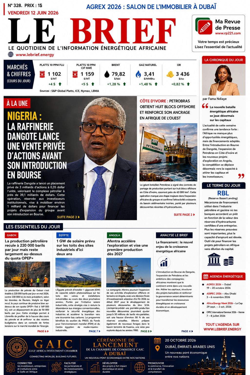 🔴À la UNE LE BRIEF | Vendredi 12 Juin 2026