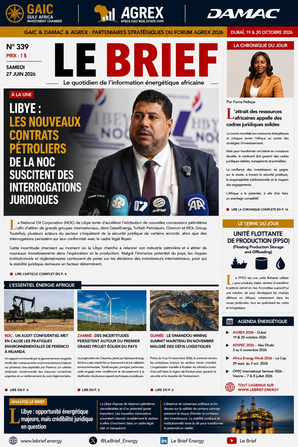 🔴À la UNE LE BRIEF | Samedi 27 Juin 2026
