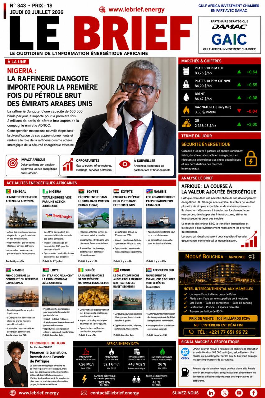 🔴À la UNE LE BRIEF | Jeudi 03 Juillet 2026