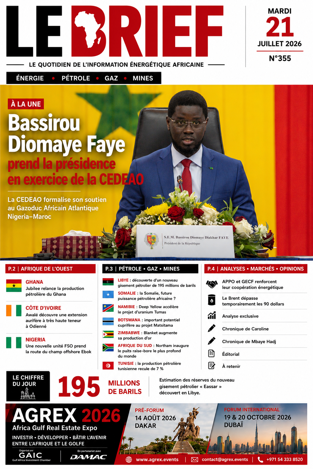 🔴À la UNE LE BRIEF | Mardi 21 Juillet 2026