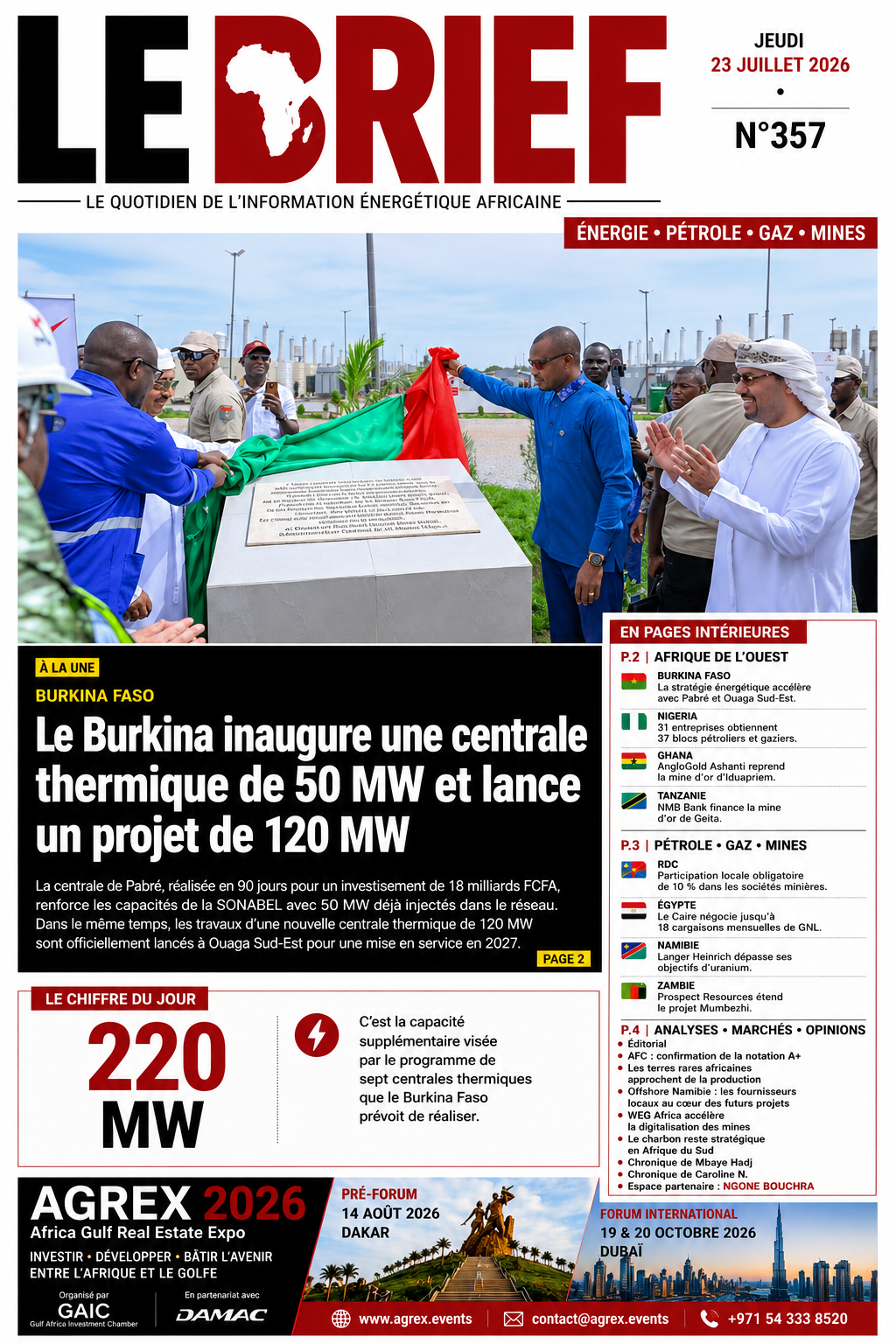 🔴À la UNE LE BRIEF | Jeudi 23 Juillet 2026