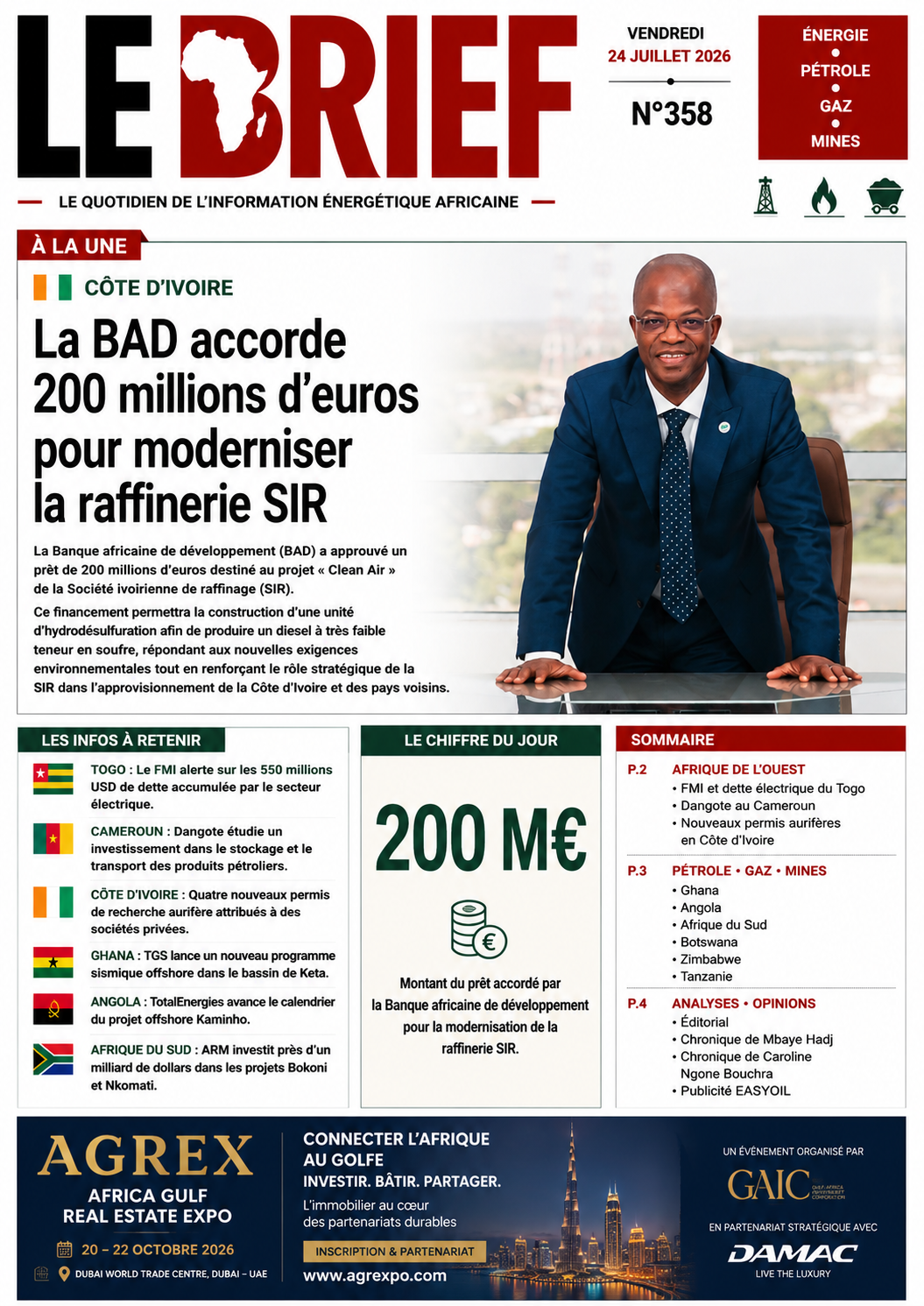 🔴À la UNE LE BRIEF |Vendredi 24Juillet 2026