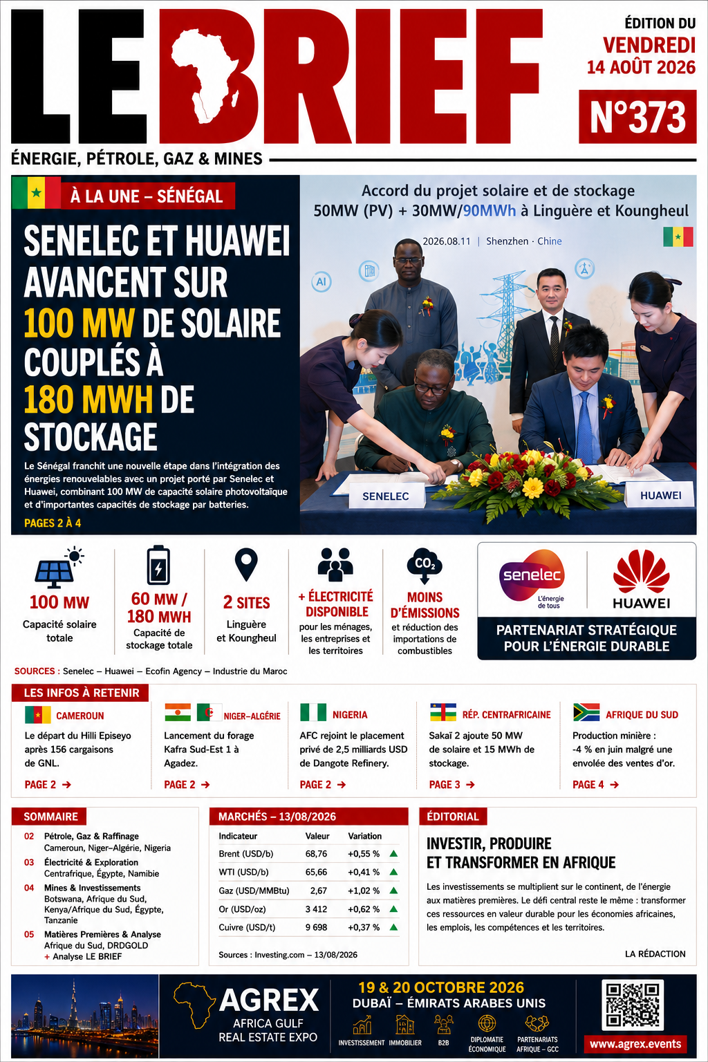 🔴À la UNE LE BRIEF | vendredi 14 Août 2026