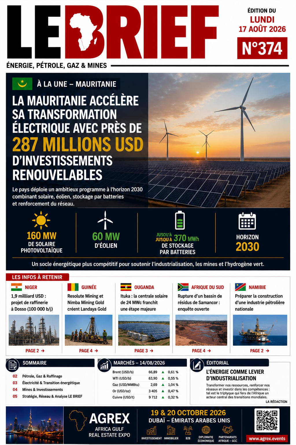 🔴À la UNE LE BRIEF | Lundi 17 Août 2026