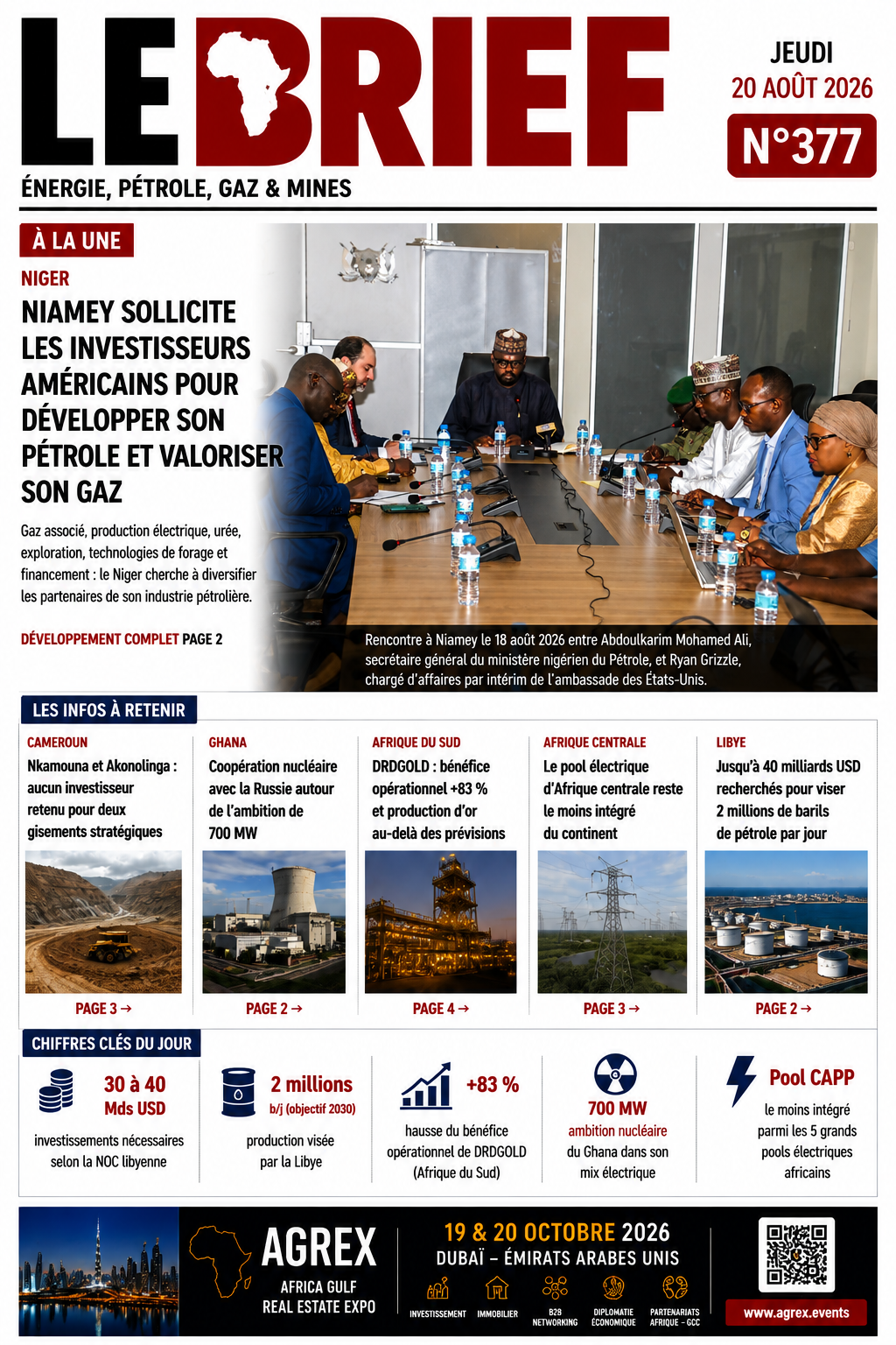 🔴À la UNE LE BRIEF | Jeudi 20 Août 2026
